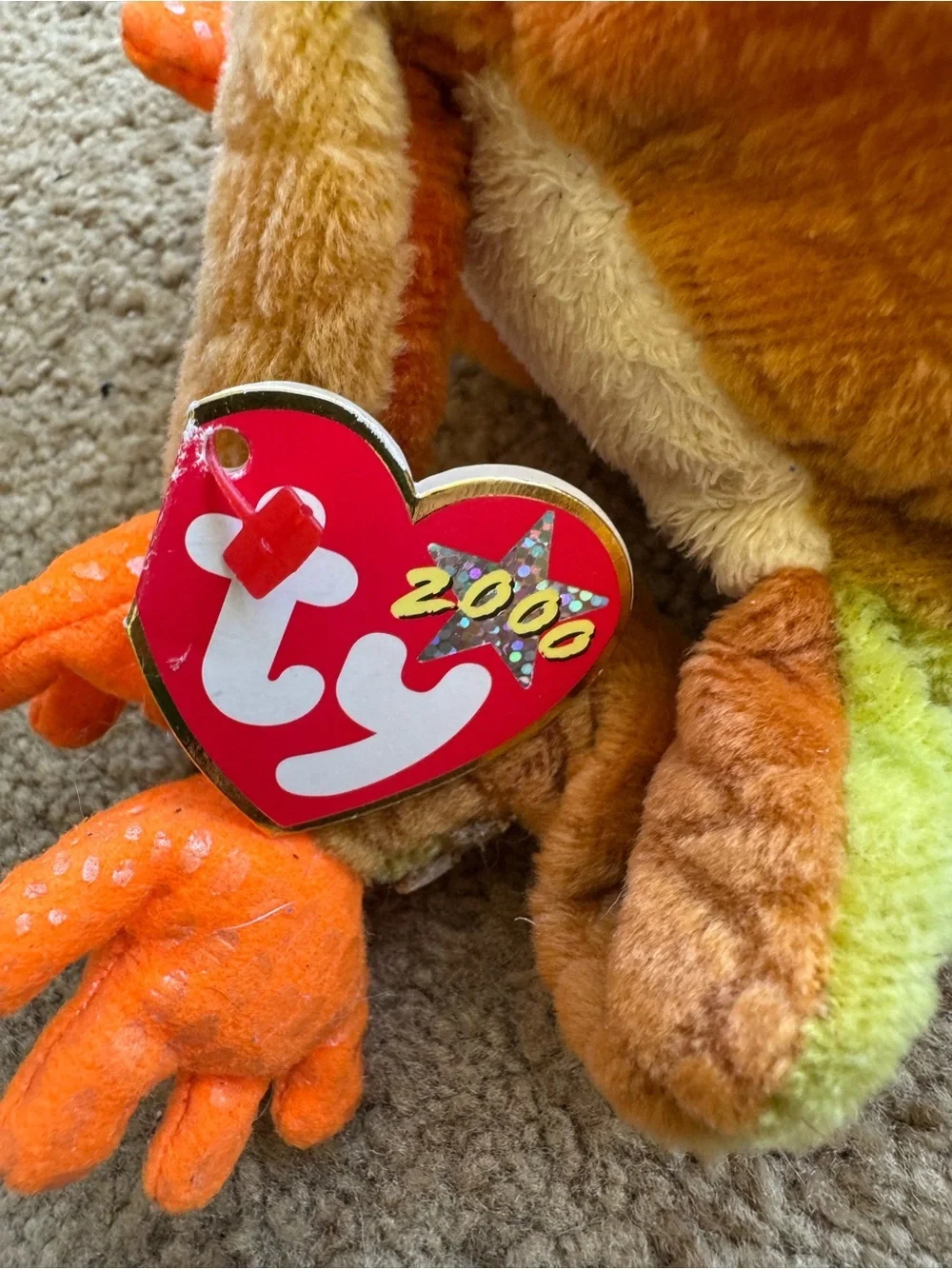 Ty Beanie Baby Prince the Frog plush